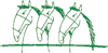 illustration de 3 chevaux